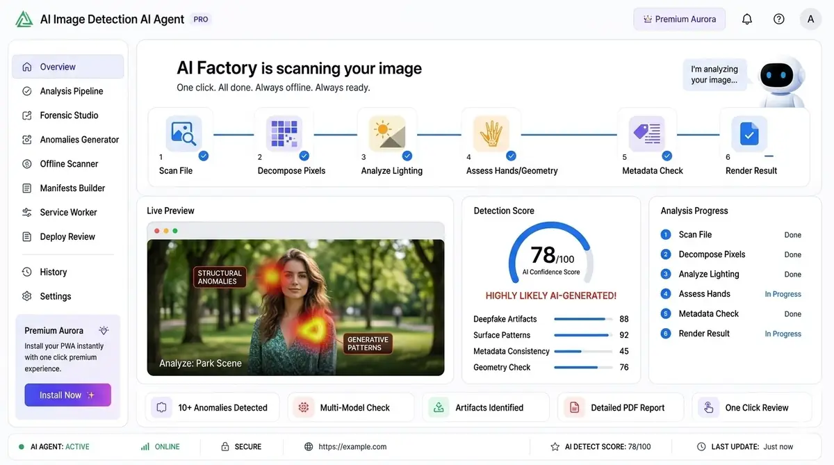 AI redirect trace agent — example of the AI tool dashboard software